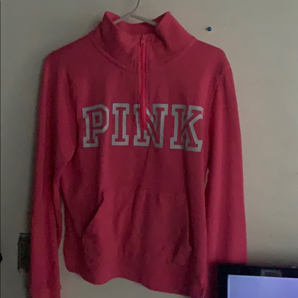 pink turtle neck